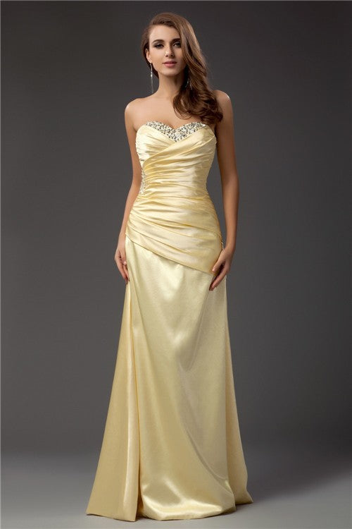 SheathSweetheart Sleeveless Long Evening Dress-ballbellauk