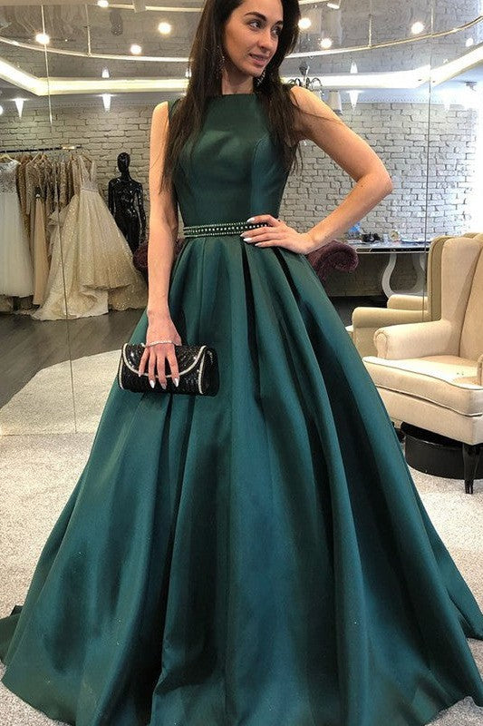 Sleeveless Amazing Beading Elegant Evening Dress-ballbellauk