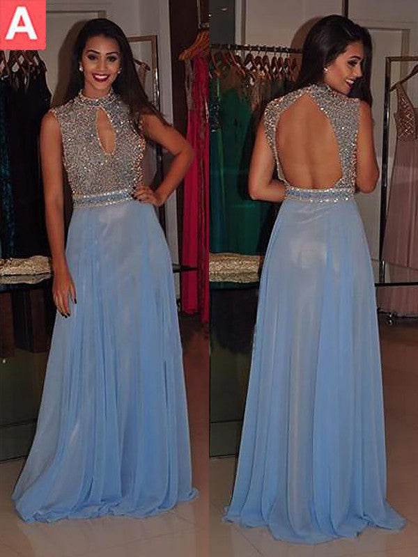 Sleeveless Amazing Beading Evening Dress Chiffon-ballbellauk