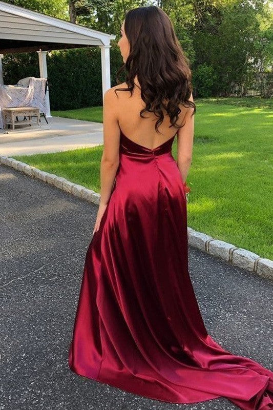 Sleeveless Amazing Halter Ruffles Prom Dress On Sale-ballbellauk