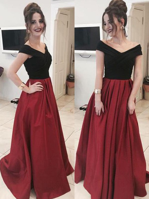 Sleeveless Amazing Off-the-Shoulder Ruffles Elegant Evening Dress-ballbellauk