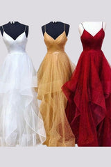 Sleeveless Amazing Spaghetti-Straps Long Prom Dress-ballbellauk