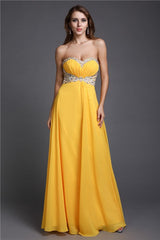 Sleeveless Amazing Sweetheart Beading Long Evening Dress Chiffon-ballbellauk