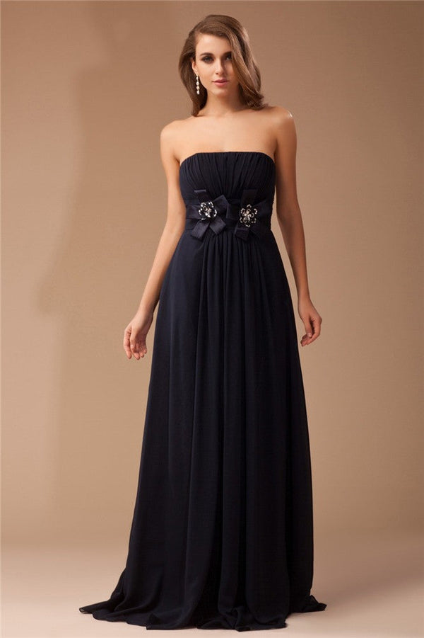 Sleeveless Ruffles Long Beading Chiffon Elastic Woven Elegant Evening Dress-ballbellauk