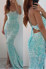 Sparkle in a Sequined Mermaid Prom Dress UK-ballbellauk