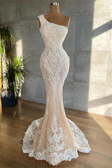 Stunning Mermaid Appliques Lace Sleeveless Long Formal Wears-ballbellauk