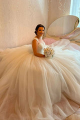 Charming Princess Long Long Sequined Sleeveless Bridal Gowns On Sale