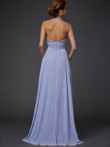 Gorgeous Halter Beading Sleeveless Chiffon Long Prom Dress