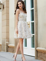 Gorgeous Sweetheart Sleeveless Lace Prom Dress