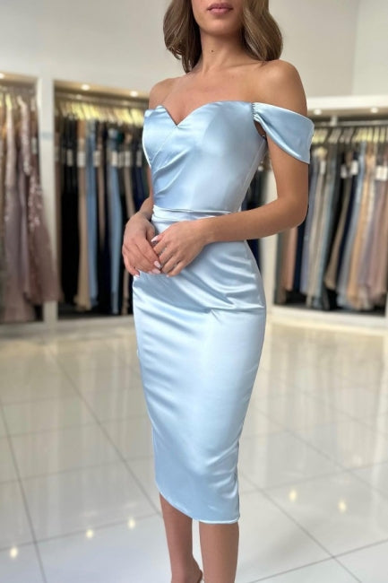 Charming V-Neck Cap Sleeves Column Prom Dress With Ruffles