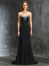 SheathSweetheart Sequin Sleeveless Spandex  Prom Dress