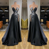 Amazing Crystal Long Prom Dress With Split On Sale Sweetheart