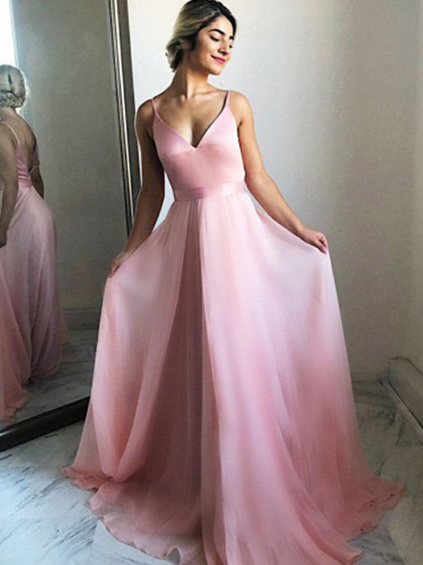 Gorgeous Chiffon Ruffles Sleeveless  Prom Dress