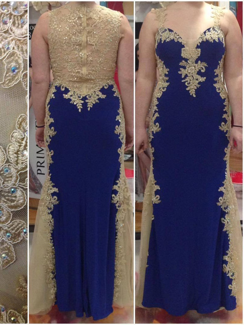 Classic Straps Sleeveless With Appliques Long Elastic Woven Satin Plus Size Prom Dress