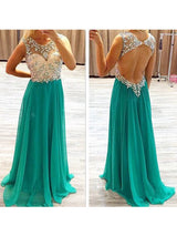 Gorgeous Beading Sleeveless Chiffon  Prom Dress