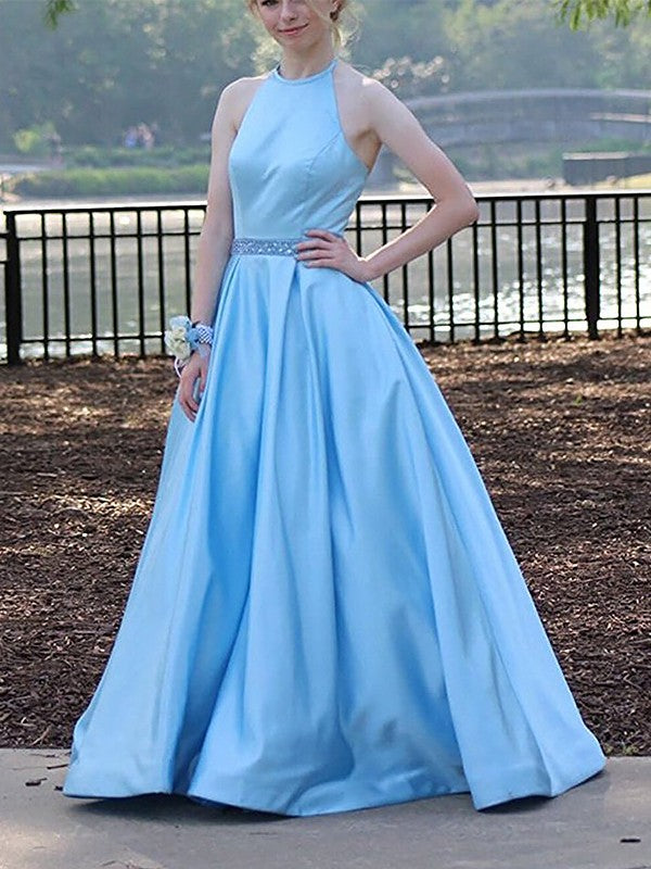 Gorgeous Halter  Beading Prom Dress Long Online