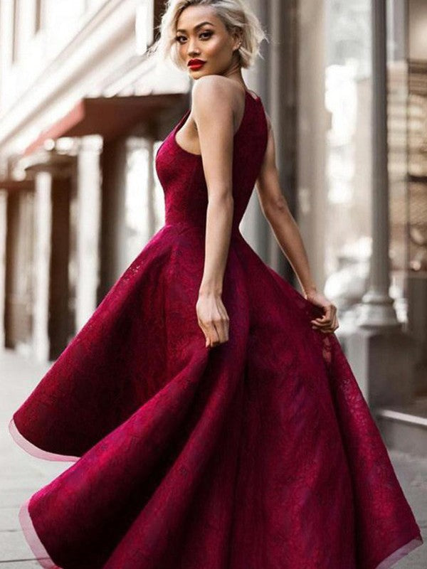 Sleeveless Amazing Asymmetrical Jewel Ruffles Lace Prom Dress