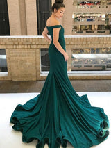 Beautiful Sleeveless Mermaid Off-the-Shoulder  Sequins Prom Dress