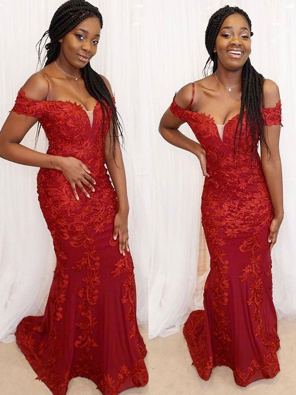 SheathLong Sleeves One-Shoulder  Beading Prom Dress with Velvet