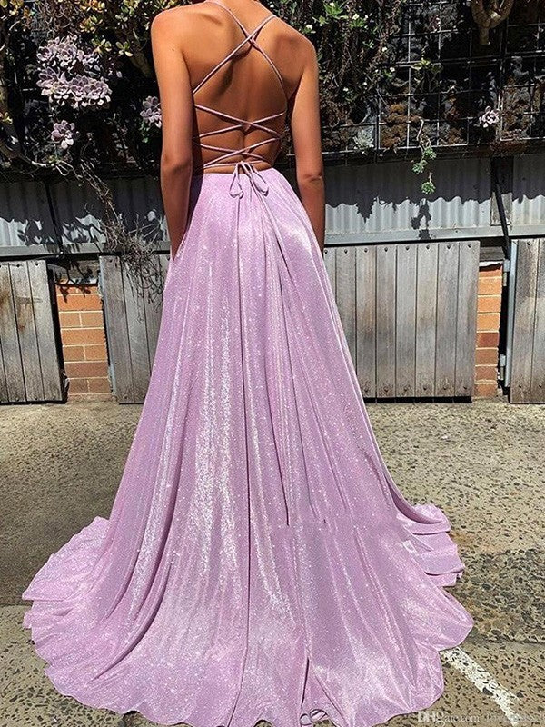 Gorgeous V-neck Ruffles Sleeveless  Prom Dress