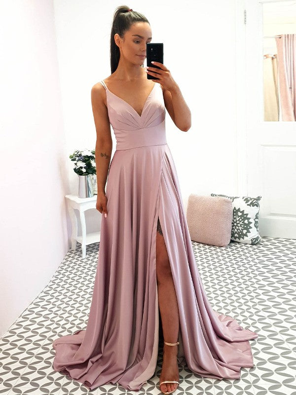 Glamorous Party Dress Ruffles V-neck Sleeveless  Prom Dress