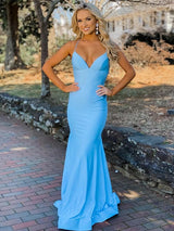 Classy Ruched V-neck Sleeveless  Prom Dress