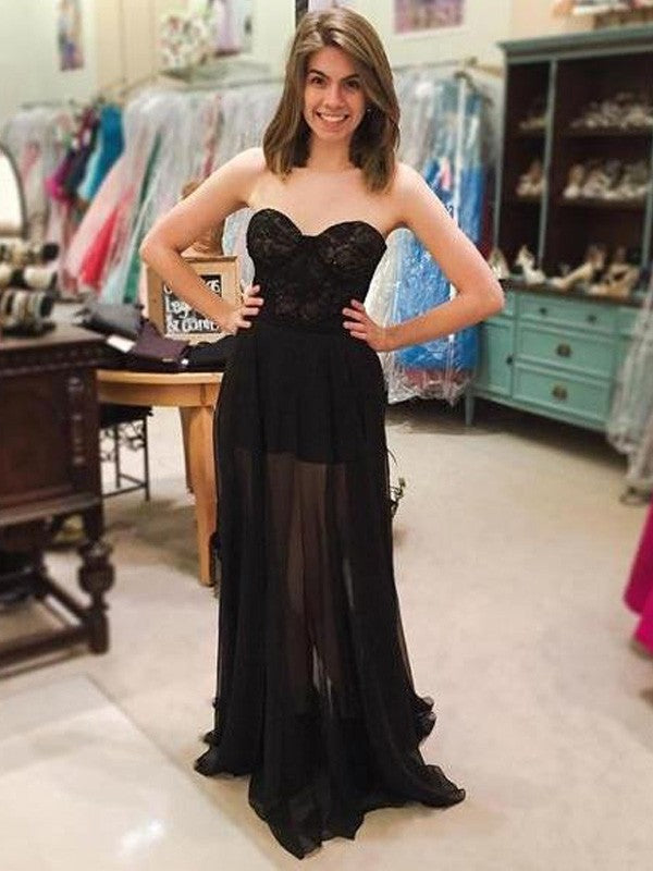 Gorgeous Sweetheart Sleeveless Long Tulle Prom Dress