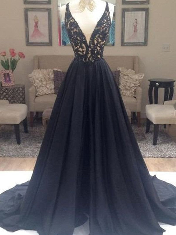 Gorgeous V-neck Sleeveless  Evening Dress