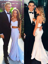 Chic Mermaid Sweetheart Stretch Crepe Sleeveless  Prom Dress