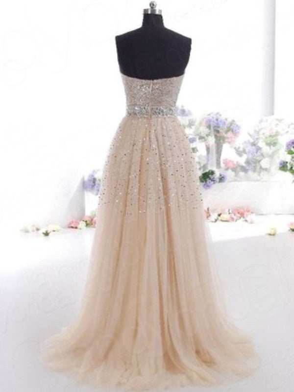 Gorgeous Sweetheart Tulle Sleeveless  Prom Dress